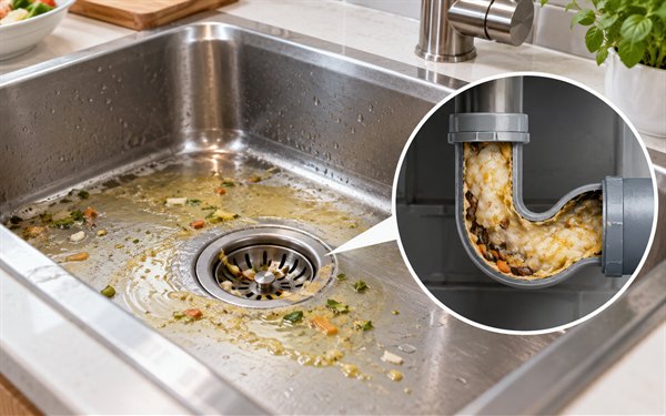 Thông tắc cống nhà bếp Hải Phòng do dầu mỡ gây nghẹt