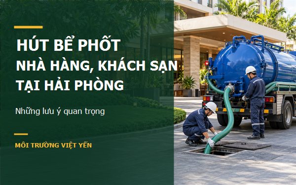 hút bể phốt nhà hàng Hải Phòng