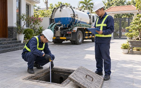hút bể phốt Dương Kinh
