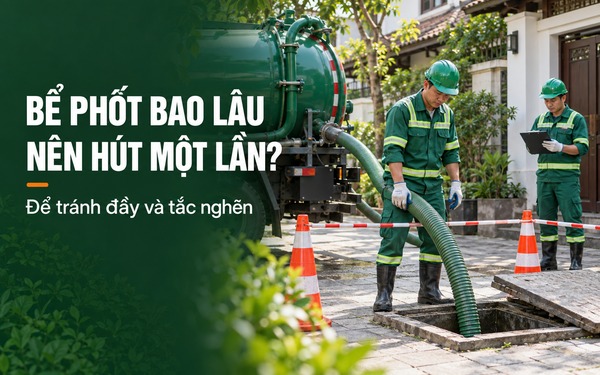 bao lâu nên hút bể phốt