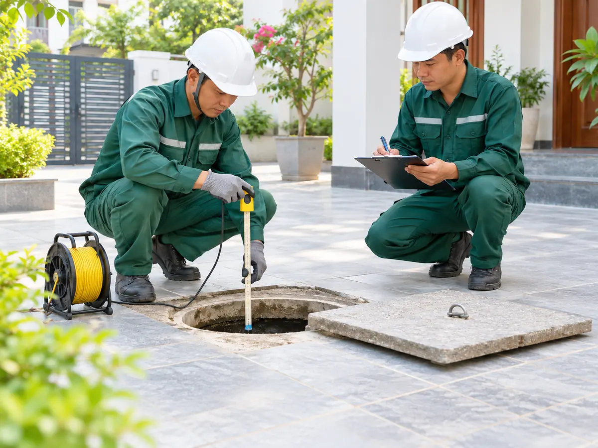cách nhận biết bể phốt đầy