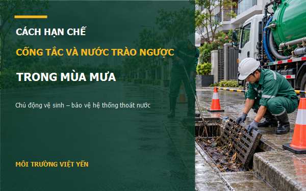 cách phòng cống bị tắc