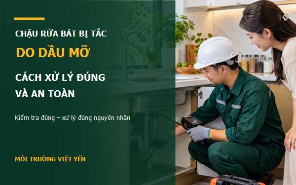 thông tắc chậu rửa bát