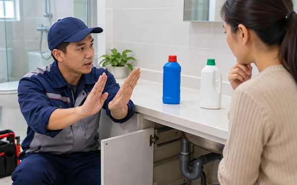 có nên dùng bột thông cống