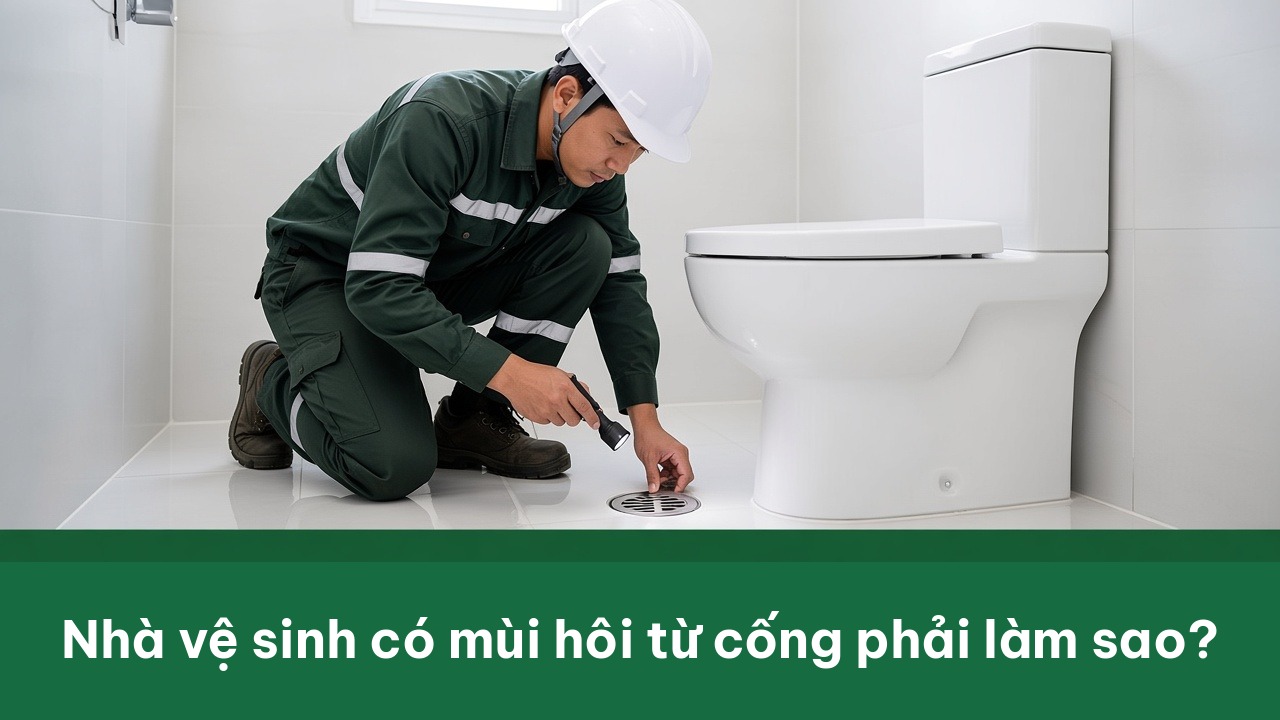 xử lý mùi hôi nhà vệ sinh