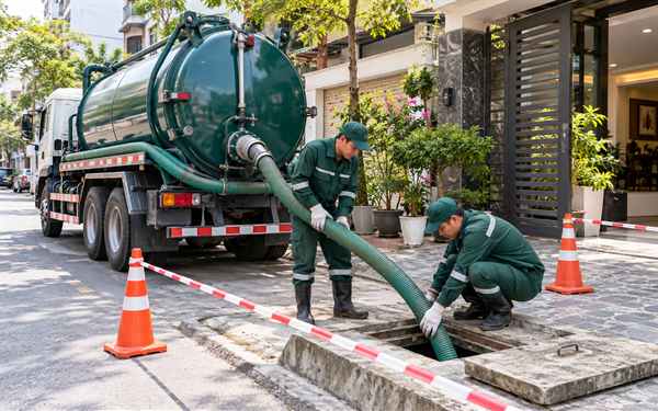 hút bể phốt Hồng Bàng