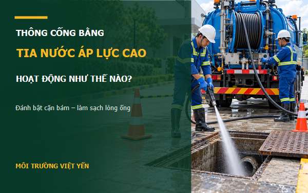 thông cống bằng tia nước áp lực cao